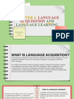 Chapter 4 Language Acquisition and Language Learning