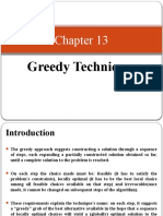 Chapter - 13 (Greedy Technique)