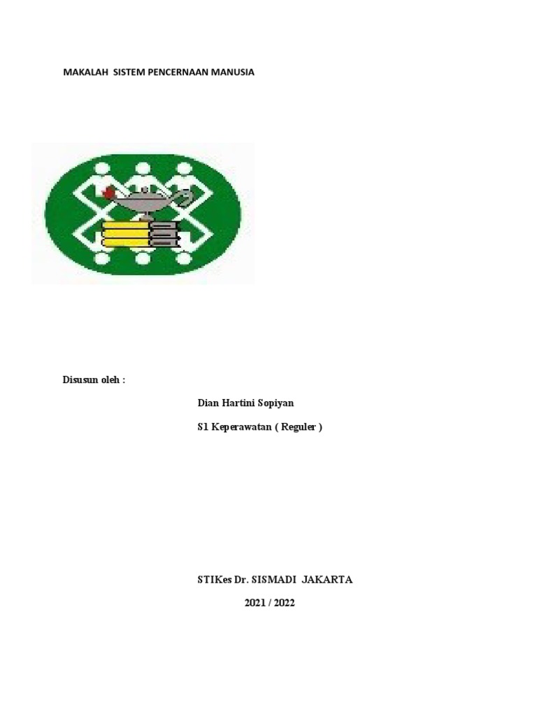 Makalah Sistem Pencernaan Manusia | PDF