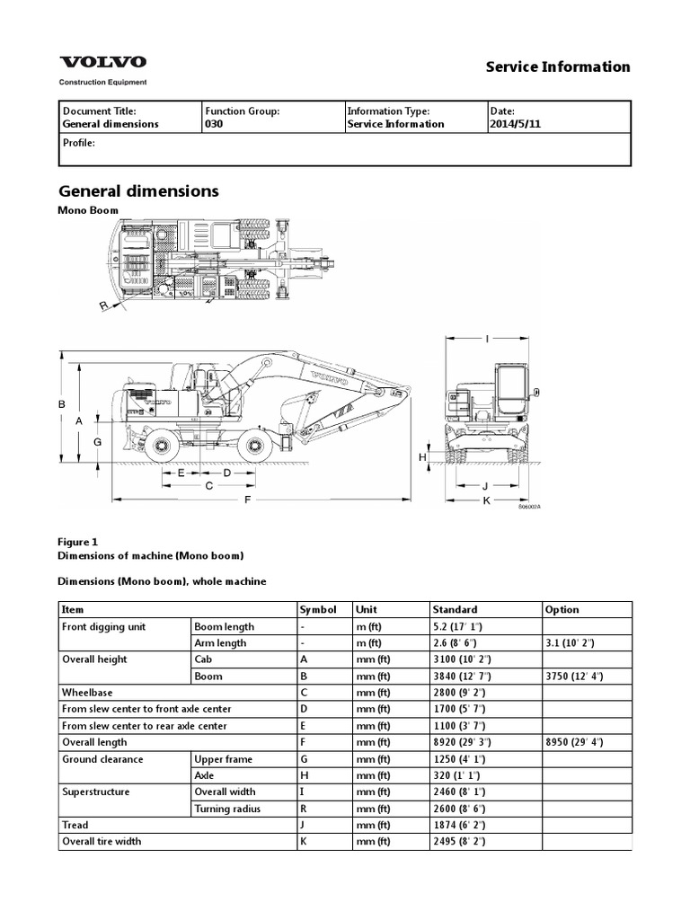 Volvo EW180 Wheeled Excavator Service Manual PDF Internal