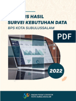 Analisis Hasil Survei Kebutuhan Data BPS Kota Subulussalam 2022