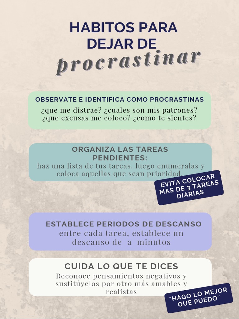 Dejar De Procrastinar Pdf