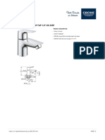 GROHE Specification Sheet 20421001