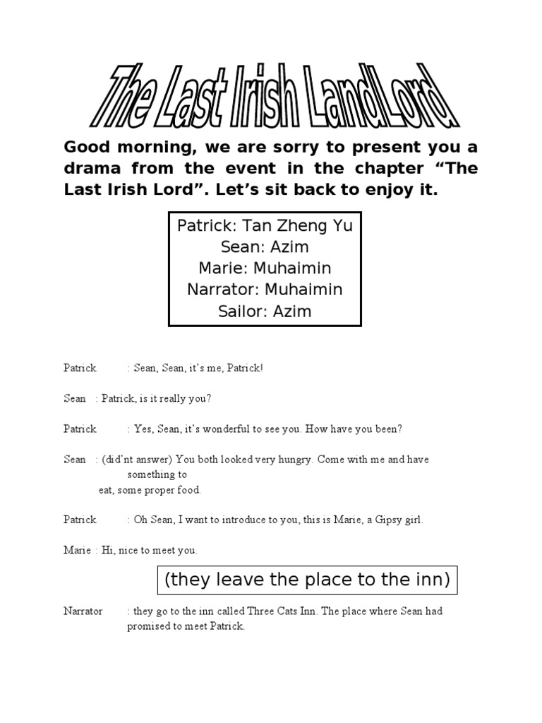 Drama Script | PDF