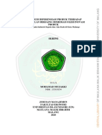 Pengaruh Diferensiasi Produk Terhadap Keunggulan Bersaing Dimediasi Oleh Inovasi Produk