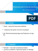 Ayos NG Pangungusap Ayon Sa Kayarian