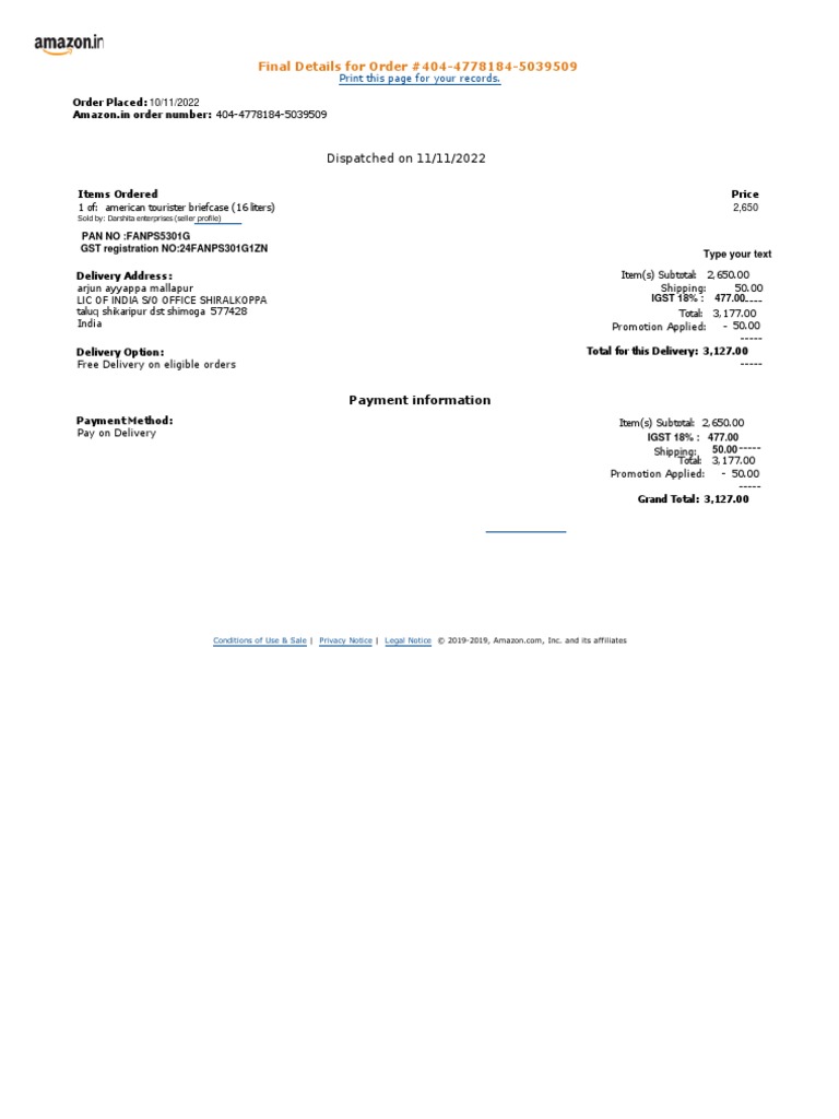 Amazon Briefcase Bill PDF Business Law Business