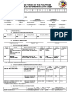Armed Forces Reservist Data Sheet