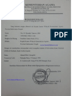 Contoh Surat Rekomendasi