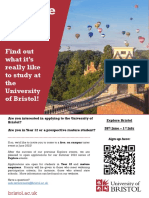 University of Bristol Explore Events Poster 2022