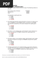 Capital Gains Taxation Problems Part 1 PDF