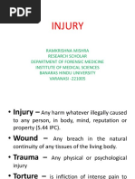 Blunt and Sharp Force Injury Classifications | PDF | Medical ...