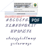 Guia Artistica 10. 3°. Modelos de Letras Matusculas y Minusculas