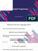 The four language skills and teaching in low-resource classrooms