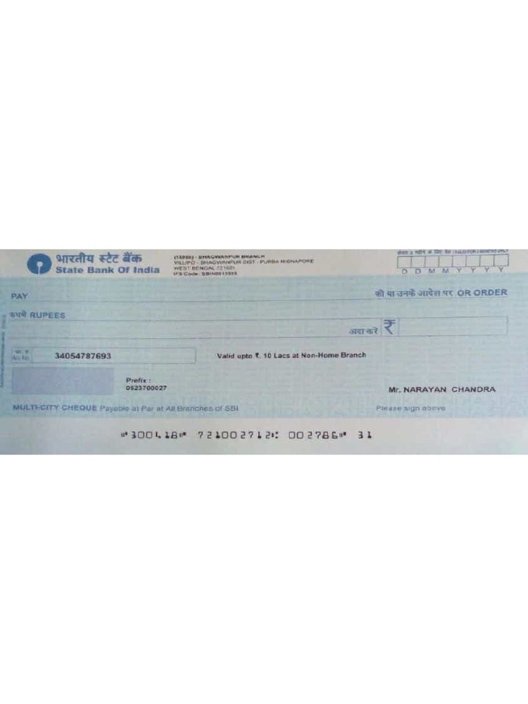 Scanned Check | PDF