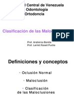 Clasificación de Maloclusiones