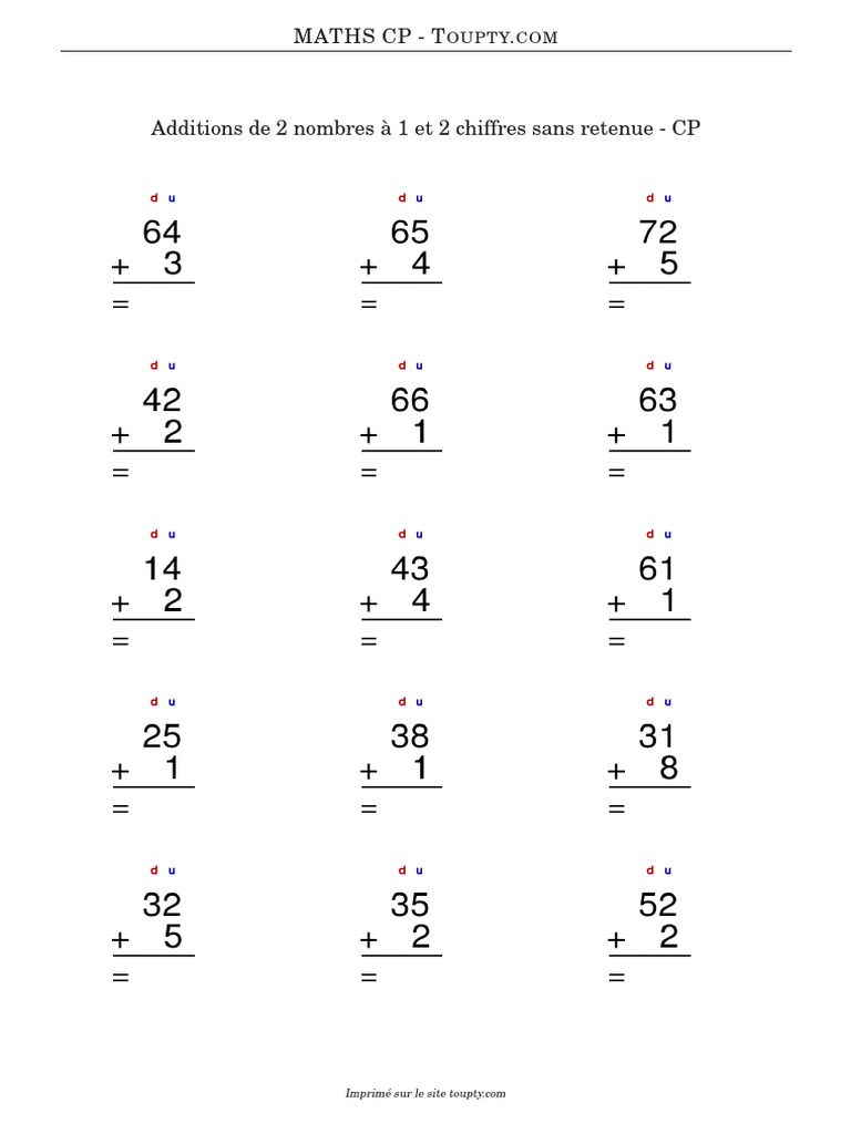 Addition CP 1 | PDF