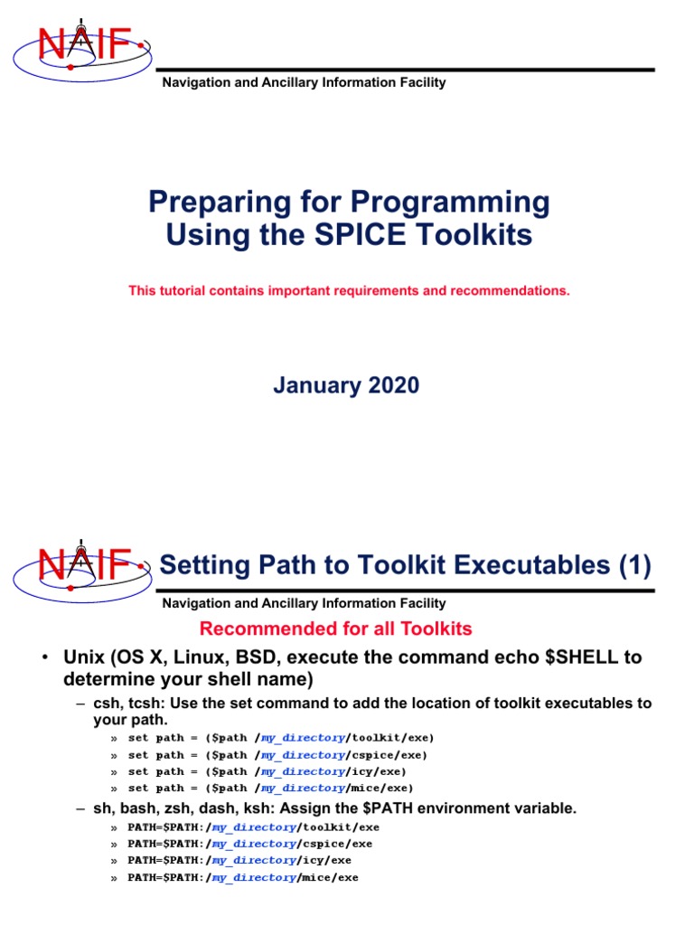Setting Up CSPICE Toolkit Paths | PDF | 64 Bit Computing | Operating ...