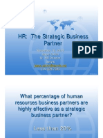 HR: The Strategic Business Partner