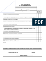 Checklist Pré-Uso Plataforma Elevatória F5