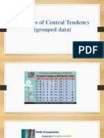 Measure of Central Tendency (Grouped)