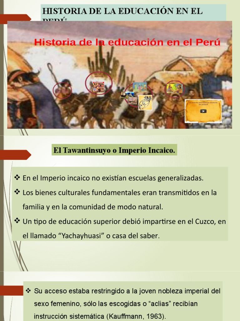 Asisnatura Dehistoria de La Educacion Peruana | PDF | Imperio Inca ...