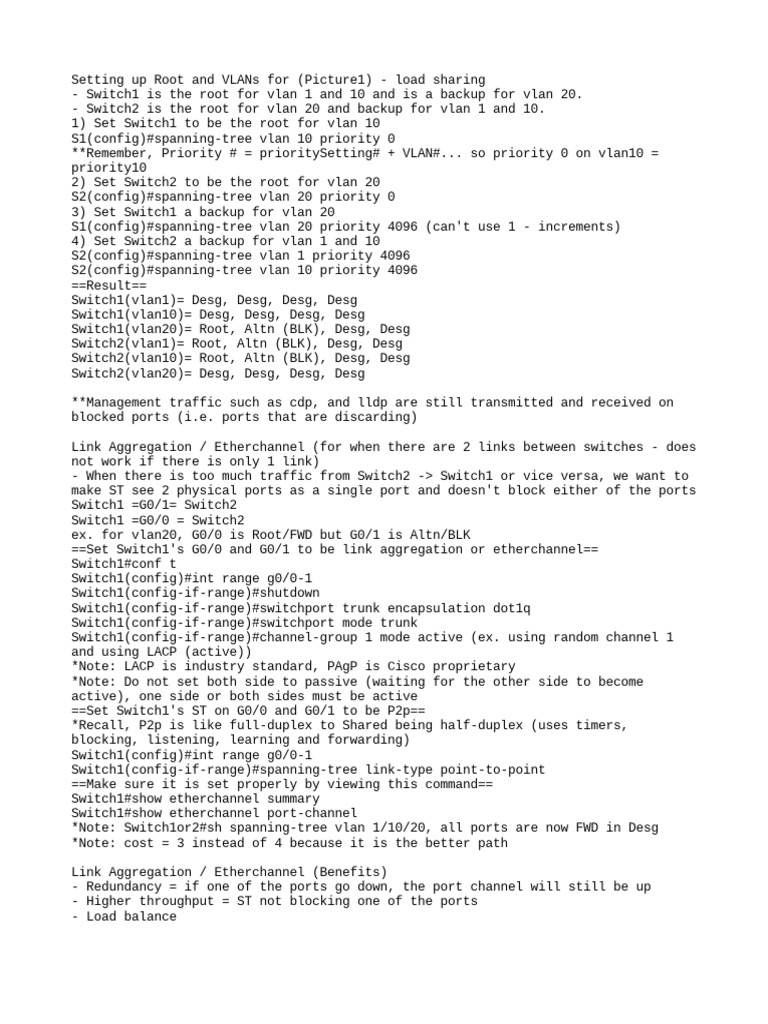 Spanning Tree Priority Command