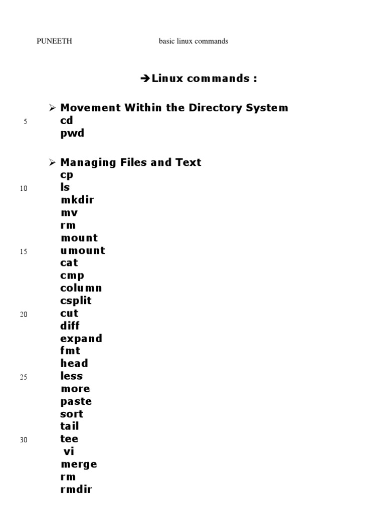 Essential Basic Linux Commands Guide | PDF