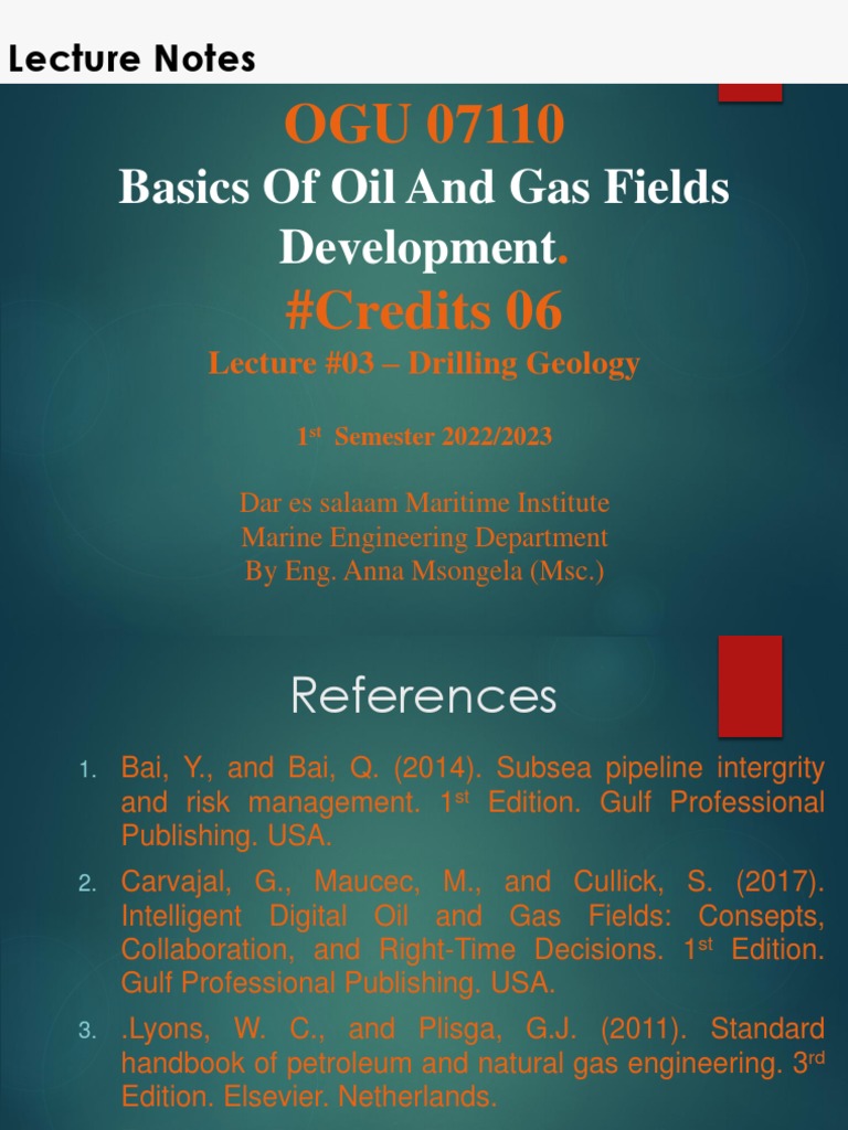 Lecture 3 Drilling Geology, PDF, Casing (Borehole)