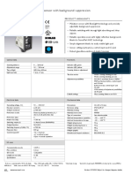 Bluelight-Photoelectric Diffuse Sensor With Background Suppression