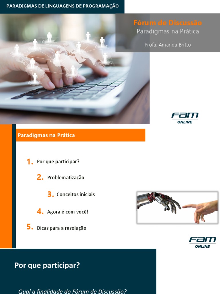 Aula Gravada Fórum - Paradigmas de Linguagens de Programação-1 | PDF ...