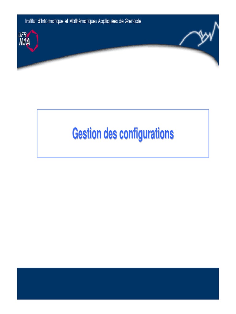 Introduction à la gestion des configurations | PDF