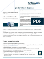 Manual de Instalação Certificado Digital A1
