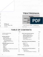 Tek465 Operators Manual