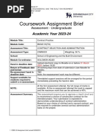 BNV6119 CWRK - 1 Assessment Brief 2023