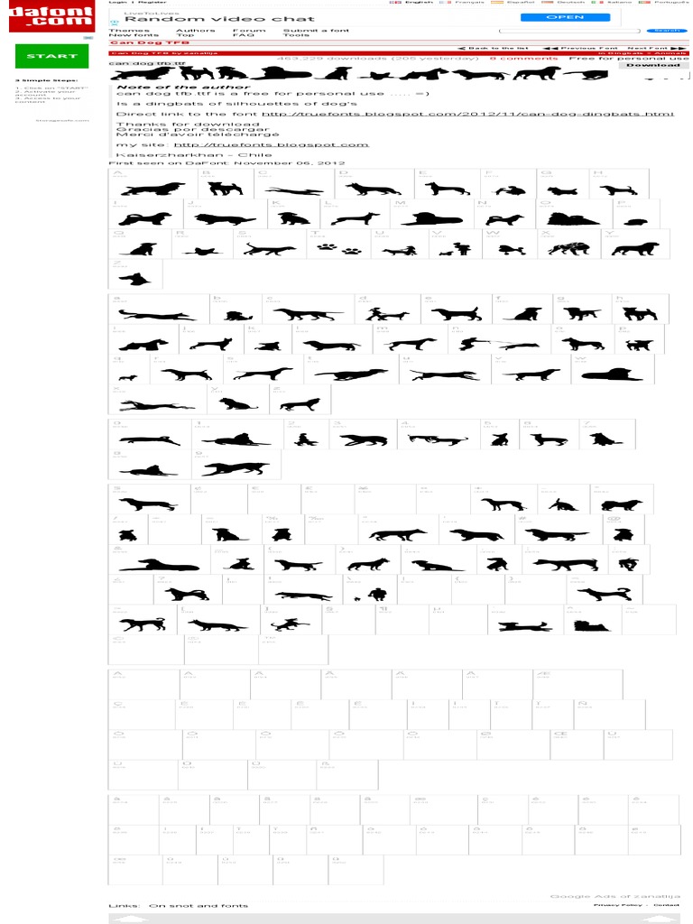 Can Dog TFB Font | PDF