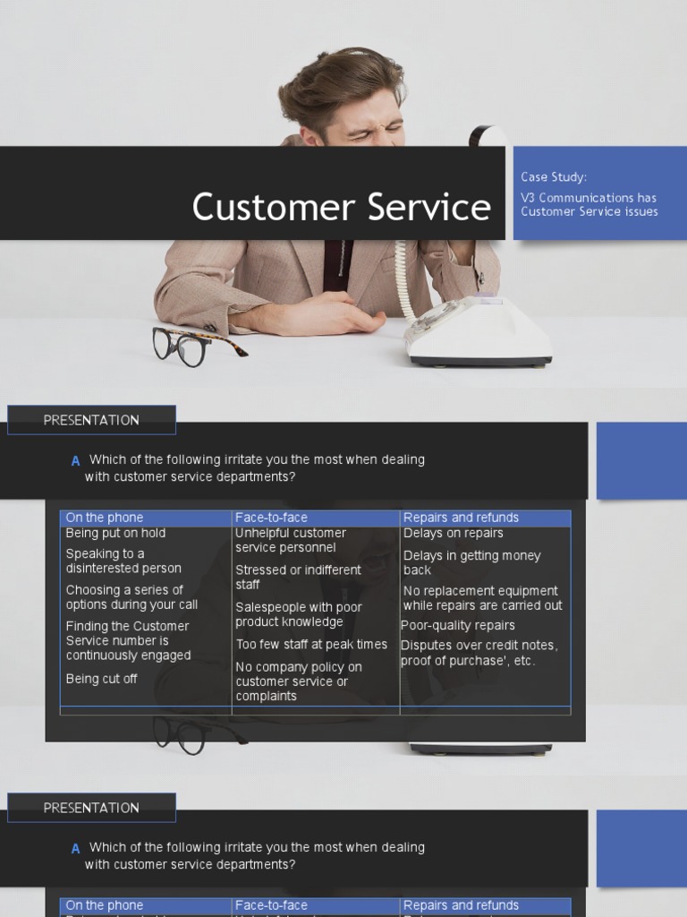 Customer Service Case Study of V3 Comm PDF