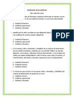 Clasificación de Las Auditorias Seleccion