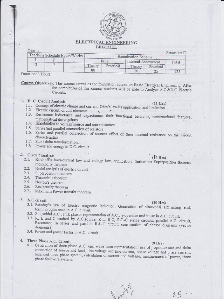 Electrical Engineering | PDF