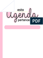 Agenda 1 Dia Por Página - 2023 - 14,8x14,8cm - Rosa