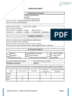 Analisis de Puesto - Auxiliar de Almacén Administrativo