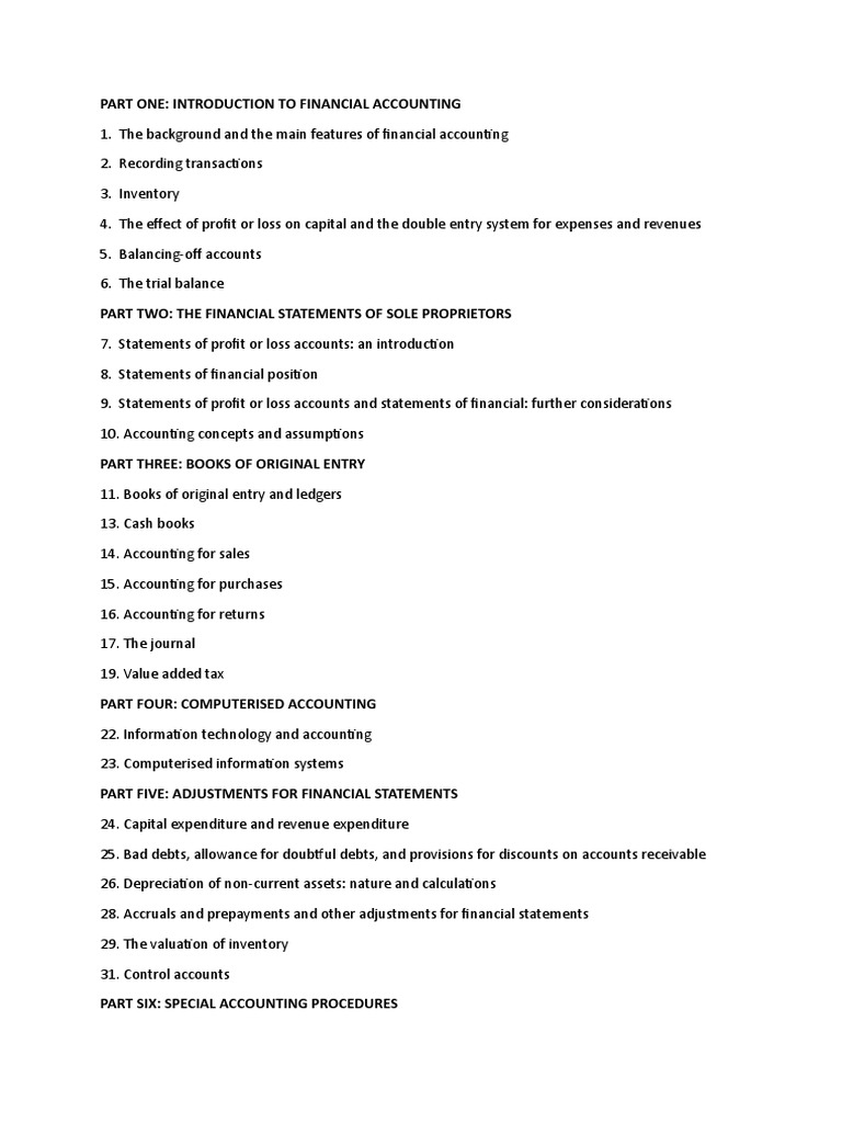 Accounting and Bookkeeping PDF