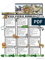 Wild Animal Riddles + KEY