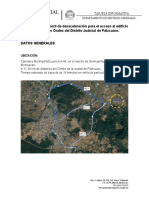 Datos Generales Proyecto para Carril de Desaceleración Acceso Al Edificio de Salas Orales en Pátzcuaro