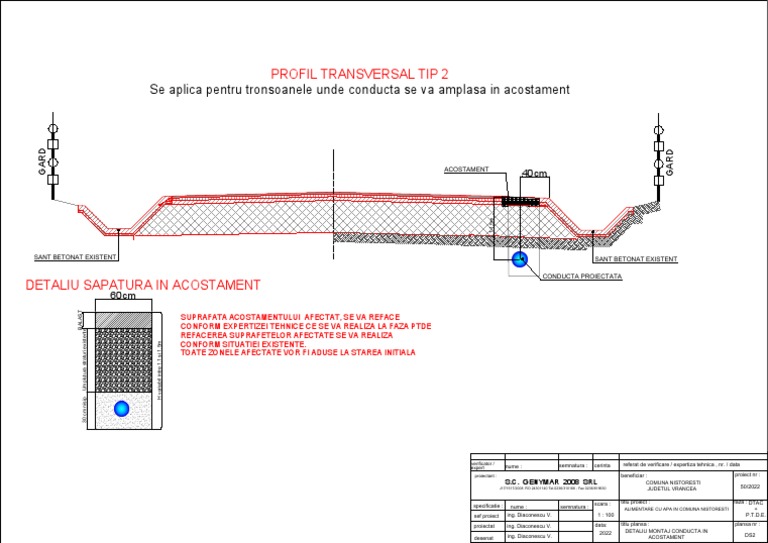 Montaj Conducta Acostament | PDF