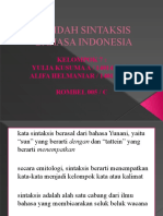 KAIDAH SINTAKSIS BAHASA INDONESIA