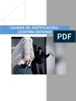 Causas de Justificación - Legítima Defensa