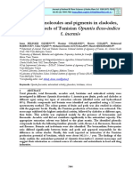 Bioactive molecules and pigments in Tunisian Opuntia ficus-indica f. inermis