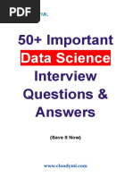 Data Science Interview QnAs by CloudyML