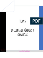 Tema 5 - La Cuenta de Pérdidas y Ganancias